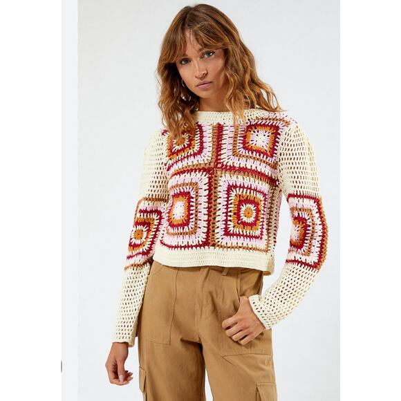 PACSUN URBAN MINKPINK Norah Crochet Sweater XS NWT - Picture 1 of 2